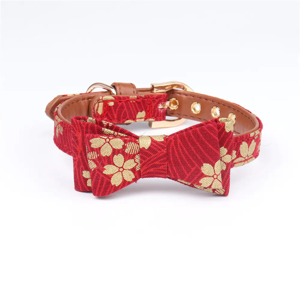 Elegant Gold Foil Collars for Pets