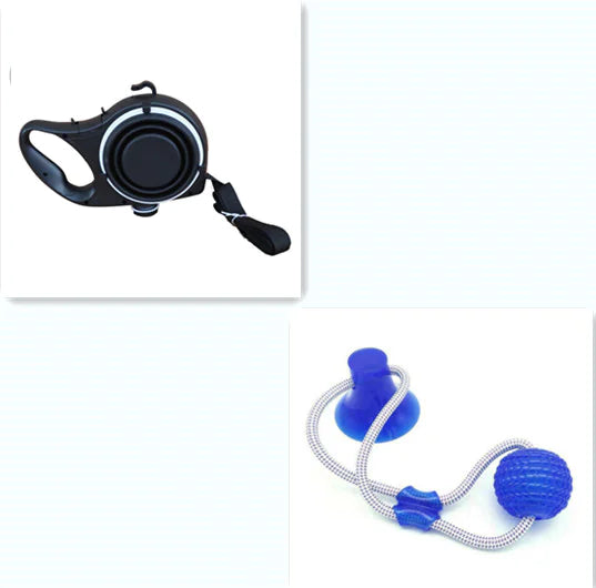 Pet Leash With Water Bottle