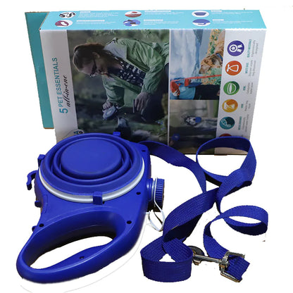 Pet Leash With Water Bottle