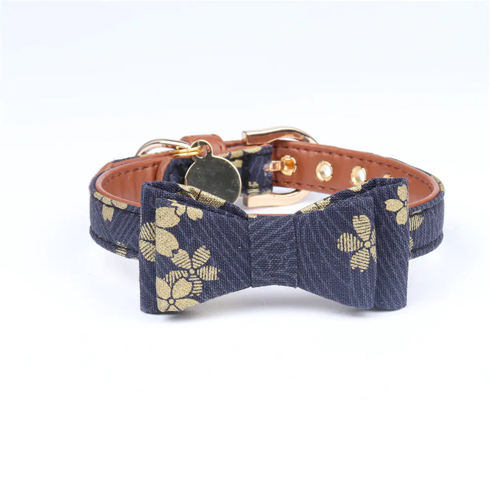 Elegant Gold Foil Collars for Pets