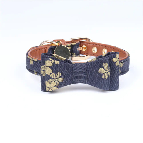 Elegant Gold Foil Collars for Pets